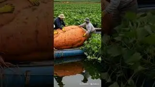 Giant Sweet Potatoes Growing in Hydroponics on a Floating Farm 🍠