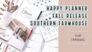 The Happy Planner | Fall Release | Southern Farmhouse and Foodie Flip Throughs