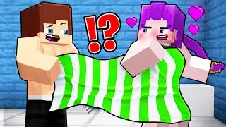 Джей Джей встретил FIRTS LOVE RUMI в деревне? Может, это ловушка в Minecraft?! - Maizen Minecraft...
