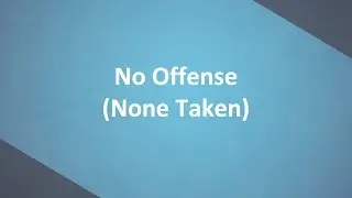 No Offense - None Taken  |  New Horizons Foursquare Church  |  September 28 2025