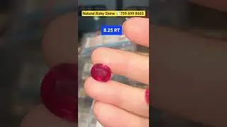Certified Natural Ruby Manik Stone #ruby #manik #shorts #gems #gemstone