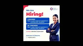 Infinity Engineering Solutions Hiring CHECKERS | Mumbai and Hyderabad