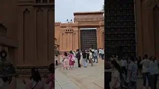 Bhaubali set entrance  Gate# film  city ##filmcitytour #movie sets