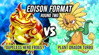 Yu-Gi-Oh! Edison Format Round 2: Dupeless Hero Frogs Vs  Plant Dragon Turbo