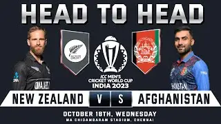 NEW ZEALAND vs AFGHANISTAN | Head to Head Stats | ICC Men's Cricket World Cup 2023 | NZ vs AFG | ICC