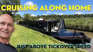 CRUISING ALONG HOME - Just Above Tick Over Speed! ​⁠#narrowboat #cruising #boatlife