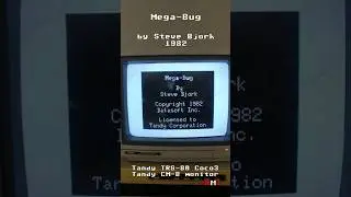 Mega-Bug on Tandy Color Computer 3 #coco3 #tandy #trs80  #8bitcomputer #retrogaming