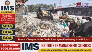 Residents of Sideeq and Shalimar Colonies Protest Against Waste Dumping Site by MC Sopore