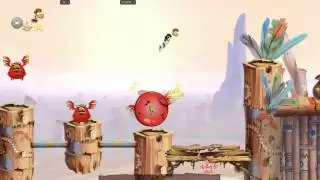 Rayman Origins : how to get the helicopter hair (glide, fly)