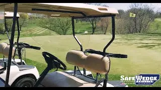 Safe Wedge Protective Partition - A Golf Cart Divider to Promote Social Distancing!