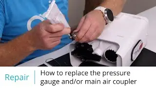How to replace the pressure gauge and/or main air coupler