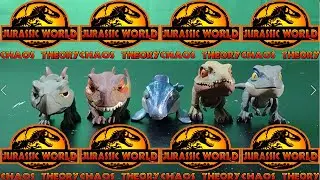 Jurassic world snap Squad mini dinosaur toys Velociraptor dimorphodons stegosaurus and Mosasaurus