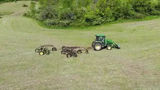 Making Hay! Cutting tedding raking baling. Cant wait for Spring!#farming #farmlife #makinghay