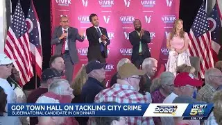 Vivek Ramaswamy, GOP candidates host Cincinnati town hall on combating crime