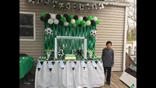 Soccer themed birthday