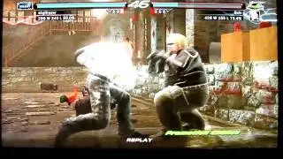 Tekken 6 Online - shglfrezer(Miguel) vs Me(Bob) PROMOTION CHANCE!!