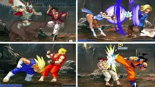 ULTIMATE STREET FIGHTER TEAM vs DRAGON BALL Z2 TEAM - MUGEN FIGHT CROSSOVER #mugen #ikemengo #extras