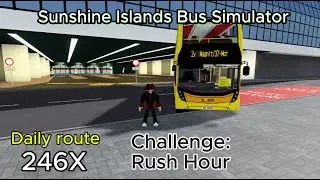 Daily Route: 246X. Challenge: Rush Hour. 