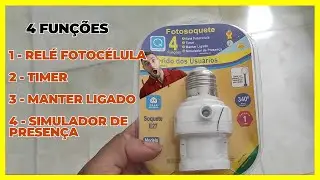 FOTOSOQUETE QUALITRONIX 4 FUN&Ccedil;&Otilde;ES  - REL&Eacute; FOTOC&Eacute;LULA - TIMER - MANTER LIGADO - SIMULADOR DE PRESEN&Ccedil;A