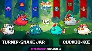 TURNIP-SNAKE JAR vs CUCKOO-KOI | SEASON 11 | AXIE INFINITY ORIGINS