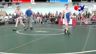 2012 Schoolboy Nat. Duals  120: Devin Bahr vs. Noah Mattin