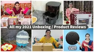 All My 2021 Unboxing / Product Reviews | Afreen's Tasty Kitchen