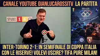 COCCARDA! L'INTER DEI RINCALZI LIQUIDA IL TORO ED È SEMIFINALE DI COPPA ITALIA!