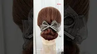Easy Everyday hairstyle &ndash; 1 Min Cute Look#easyhairstyle #bunhairstyle #hairtok #simpleupdo