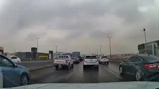 Rainy City Car Driving ASMR No Music | No Talking