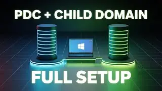 Windows Server 2016 | PDC & CDC Configuration | Child Domain + Client Join Tutorial | For Beginners