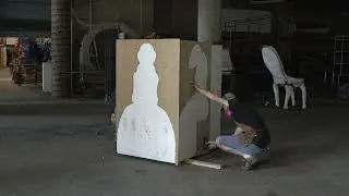 Foam Cutting Martina the Cockroach