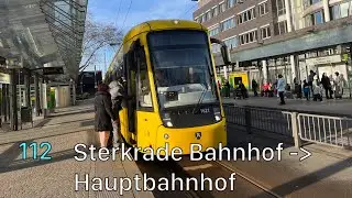 Die Mitfahrt mit der Linie 112 von Sterkrade Bahnhof bis zum Hauptbahnhof 