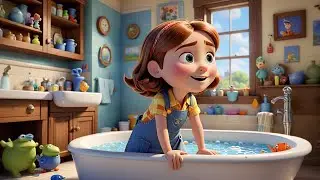 Six Toy Boats Float in the Tub | Counting & Rhyming Song for Kids | Preschool Bath Time Fun