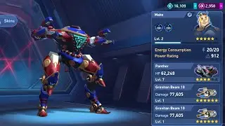 Panther+graviton beam 10 - mech arena