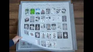 H&auml;usertabelle Legeschablone f&uuml;r Lenormand Karten 8x4 und 9x4