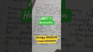 Handwriting assignment order now for MBA #ignouassignmentfrontpage #handwriting #assignmentignou