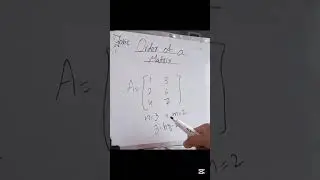Class 9th/Mathematics / Matrix, Order of a matrix, Equal matrix / Punjab board