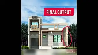 27 FEET WIDE FRONT ELEVATION DEVELOPMENT WITH single floor house (west face)