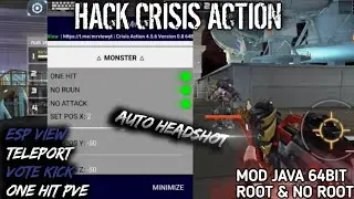 Mod Menu Crisis Action 4.5.6 Teleport One Hit Pve | Java v0.8 64Bit