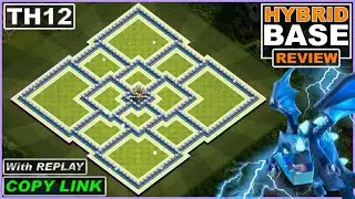 BEST! TH12 Trophy/Hybrid Base 2022 with REPLAY!! COC Town Hall 12 Base Copy Link - Clash of Clans