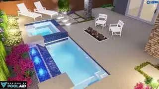 Modern pool and water feature - Designs By Pool Aid