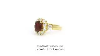Ruby Royalty Yellow Gold Diamond Ring