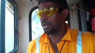 O operando guincho de bordo com rafael