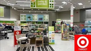 TARGET PATIO FURNITURE CHAIRS TABLES OUTDOOR HOME DECOR SHOP WITH ME SHOPPING STORE WALK THROUGH
