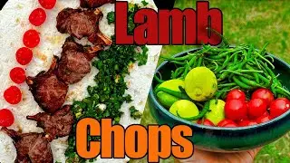 /Relaxing Nature ASMR|Lamb Ribs & Chops Grilled Over Charcoal