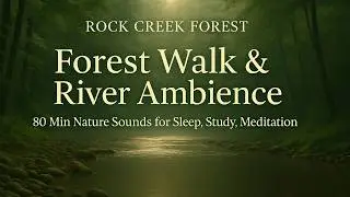 Forest Walk & River Ambience | 80 Min Nature Sounds for Sleep, Study, Meditation
