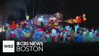 Worcester holiday display features 235 inflatables