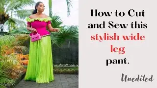 Not your Conventional Way of Cutting a Wide Leg Pant. Learn another method