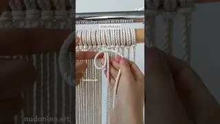 Nudo Alondra + Nudo Corbata para sujetar cuerdas 💖 #diy #macrame #macramediy #macrametutorial