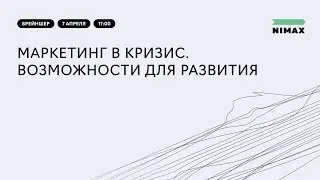 Маркетинг в кризис. Возможности для развития. Брейншер Nimax